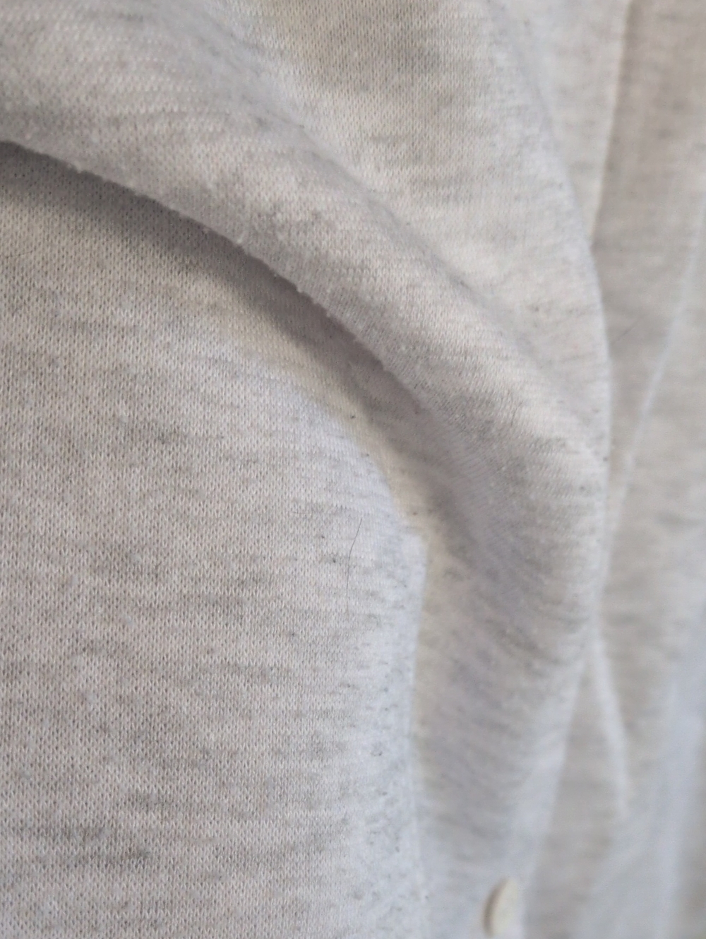 VINTAGE, Light Gray Patterned Button Sweater - Picture 3 of 5